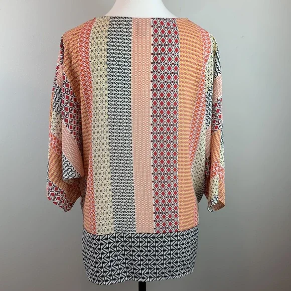 Forever 21 Boho Tribal Geometric Blouse - Picture 7 of 8